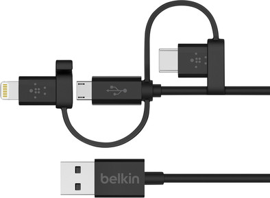 Belkin 3 in 1 Micro-USB / Lightning / USB-C cable Black 1.2m is no longer available