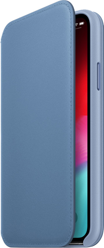 Apple iPhone Xs Leather Folio Cornflower blue is no longer available