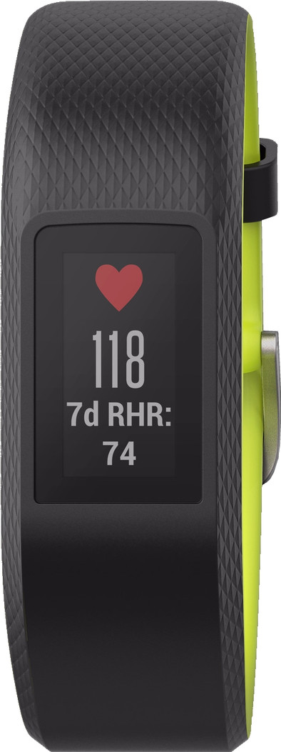 Garmin Vivosport HR Zwart/Geel L is nooit meer leverbaar