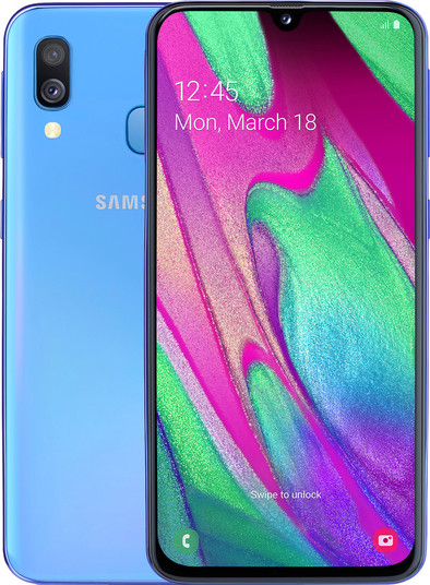 Samsung Galaxy A40 64GB Blauw is nooit meer leverbaar