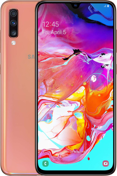 Samsung Galaxy A70 128GB Oranje is nooit meer leverbaar