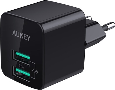 Le produit Aukey Chargeur secteur USB-A avec 2 Ports 4,8 A Noir ne sera plus jamais disponible