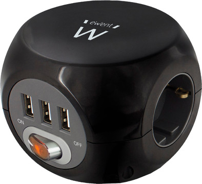 Ewent Stekkerdoos Met 3 usb-A Poorten 1.5m is nooit meer leverbaar