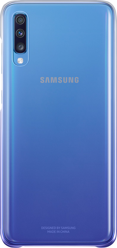 Samsung Galaxy A70 Gradation Back Cover Paars/Transparant is nooit meer leverbaar