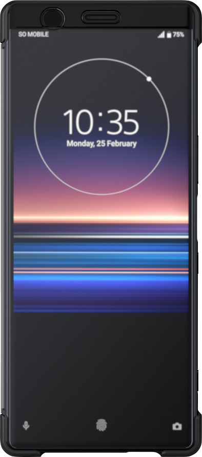 Sony Xperia 1 Style Touch Book Case Zwart is nooit meer leverbaar