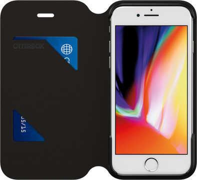 Otterbox Strada Via Apple iPhone SE 2022 / SE 2020 / 8 / 7 Book Case Zwart is nooit meer leverbaar
