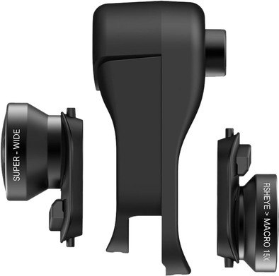 Le produit Olloclip Clip pour Apple iPhone Xr  + Set d'objectifs Fisheye, Macro et Grand angle ne sera plus jamais disponible