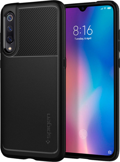 Spigen Rugged Armor Xiaomi Mi 9 Back Cover Zwart is nooit meer leverbaar