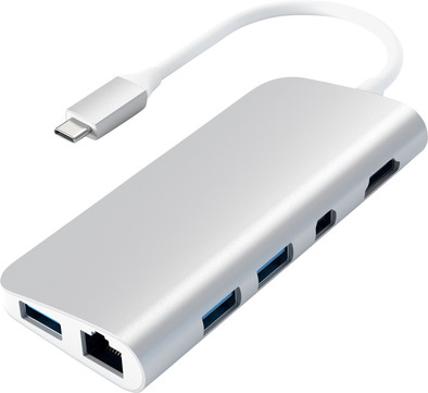 Satechi Type-C Multimedia Adapter Zilver is nooit meer leverbaar