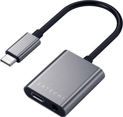 Satechi Type-C Jack &amp; PD Adapter Grijs is nooit meer leverbaar
