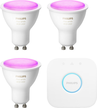 Philips Hue White &amp; Colour Starter Pack GU10 is nooit meer leverbaar