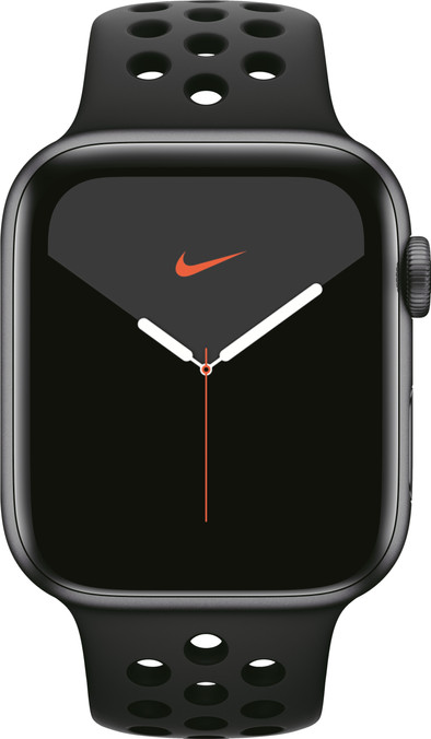 Le produit Apple Watch Nike Series 5 44 mm Aluminium Gris sidéral/Bracelet Sport Noir ne sera plus jamais disponible