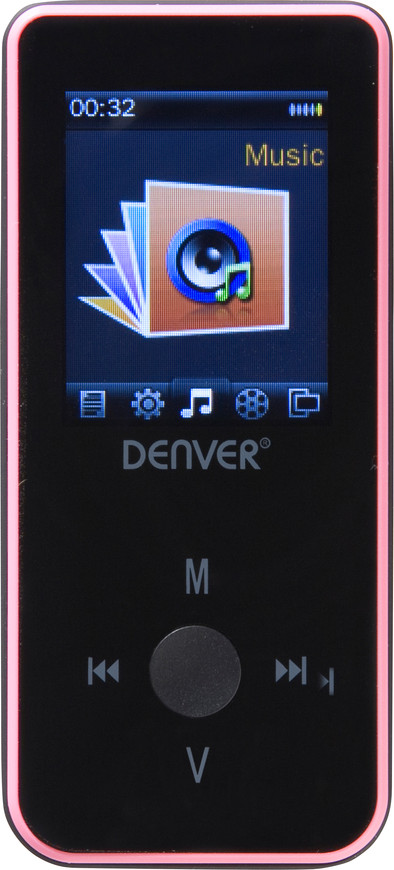Denver MPG-4084BT Zwart/Roze is nooit meer leverbaar