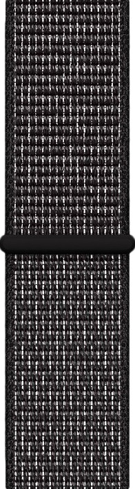 Apple Watch 42/44/45 mm Nylon Sport Loop Nike Horlogeband Zwart is nooit meer leverbaar