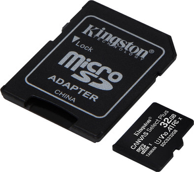 Kingston microSDHC Canvas Select Plus 32GB 100MB/s + SD Adapter is no longer available