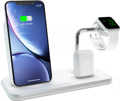 Le produit ZENS Chargeur Sans fil 10 W avec Support et Station d'accueil pour AirPods + Support pour Watch Blanc ne sera plus jamais disponible