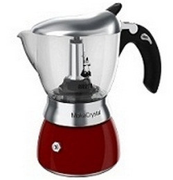 Bialetti Moka Crystal Rosso 4 kopjes is nooit meer leverbaar