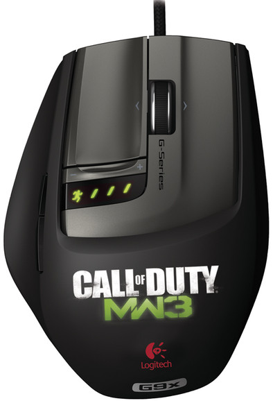 Logitech G9X Modern Warfare 3 Gaming Mouse + Muismat is nooit meer leverbaar