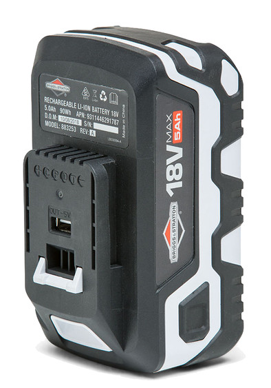 Briggs &amp; Stratton Murray 18V Lithium-Ion 5,0 Ah accu is nooit meer leverbaar