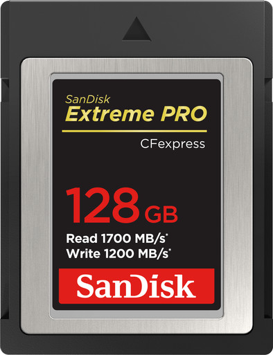 Le produit Sandisk CF Express Extreme Pro 128 Go Type B ne sera plus jamais disponible