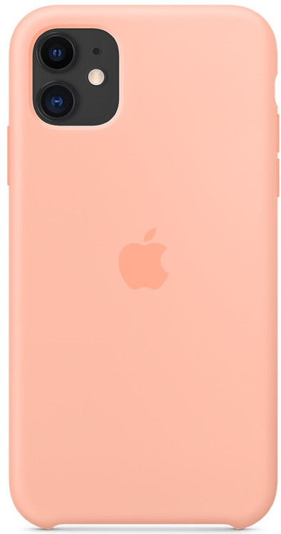Apple iPhone 11 Silicone Back Cover Grapefruit is nooit meer leverbaar