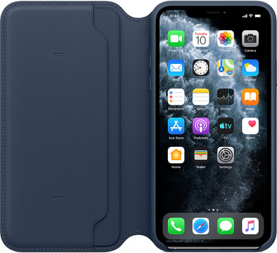 Apple iPhone 11 Pro Max Leather Folio Deep Sea Blue is no longer available