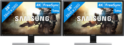 2x Samsung LU28E570DS/EN is nooit meer leverbaar