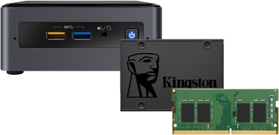 Barebone pakket - Intel NUC7CJYH 8GB RAM + 480GB SSD is nooit meer leverbaar