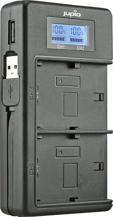 Le produit Jupio USB Duo Charger LCD pour Sony NP-FH50/70/100 NP-FV50/70/100 ne sera plus jamais disponible