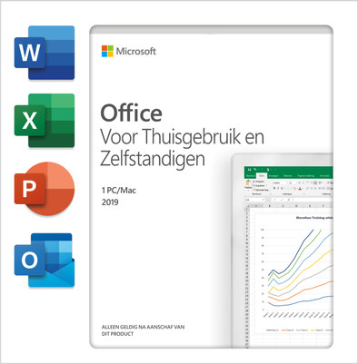 Microsoft Office 2019 NL Thuisgebruik en Zelfstandigen is nooit meer leverbaar