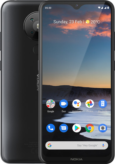 Nokia 5.3 64GB Zwart is nooit meer leverbaar