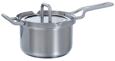 BK Q-Linair Master Glass Steelpan met deksel 16 cm is nooit meer leverbaar