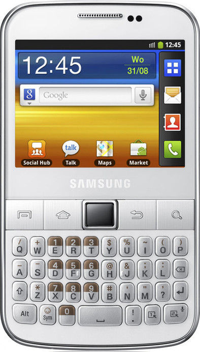 Samsung Galaxy TXT B5510 White Silver is nooit meer leverbaar