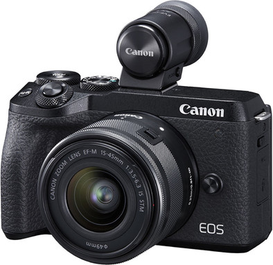 Le produit Canon EOS M6 Mark II Noir + 15-45 mm + EVF-DC2 ne sera plus jamais disponible