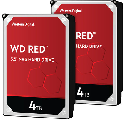 WD Red WD40EFAX 4TB Duo Pack - RAID 0 of 1 is nooit meer leverbaar