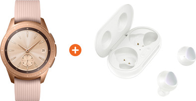 Samsung Galaxy Watch 42mm Rose Gold + Samsung Galaxy Buds+ White is no longer available