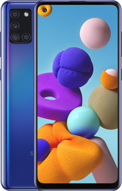 Samsung Galaxy A21s 64GB Blauw is nooit meer leverbaar
