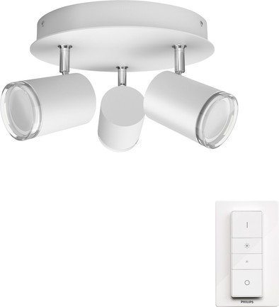 Le produit Philips Hue Adore Spot Monté en Surface pour Salle de Bains White Ambiance 3 Spots Blanc Rond + Variateur ne sera plus jamais disponible