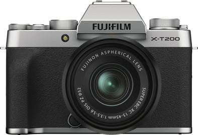 Fujifilm X-T200 Zilver + XC 15-45mm f/3.5-5.6 OIS PZ is nooit meer leverbaar