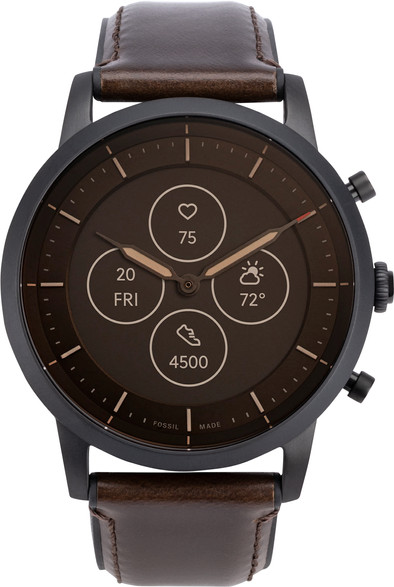 Fossil Collider Hybrid HR Smartwatch FTW7008 Bruin is nooit meer leverbaar