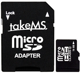 TakeMS microSD 16 GB SDHC (Class 10) + Adapter is nooit meer leverbaar