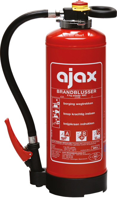 Ajax GP6 poederbrandblusser 6 kg is nooit meer leverbaar