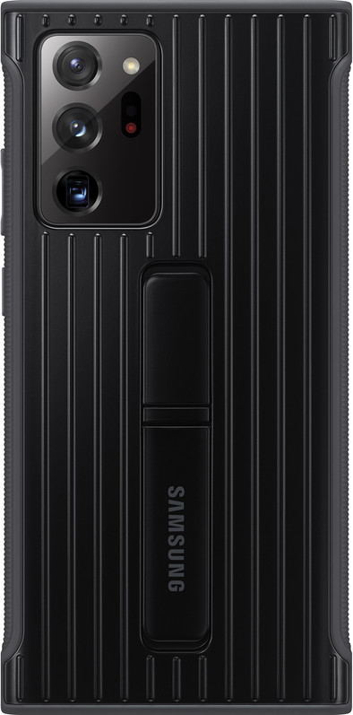 Samsung Galaxy Note 20 Ultra Protective Standing Back Cover Zwart is nooit meer leverbaar