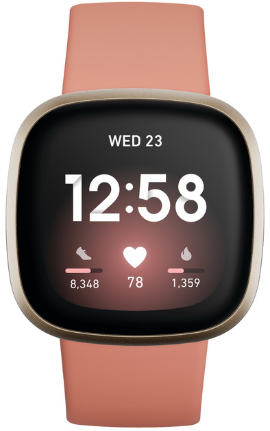 Fitbit Versa 3 Goud/Roze is nooit meer leverbaar