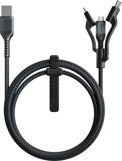 Nomad 3-in-1 Usb Kabel Kevlar® (12W) Zwart 1,5m is nooit meer leverbaar