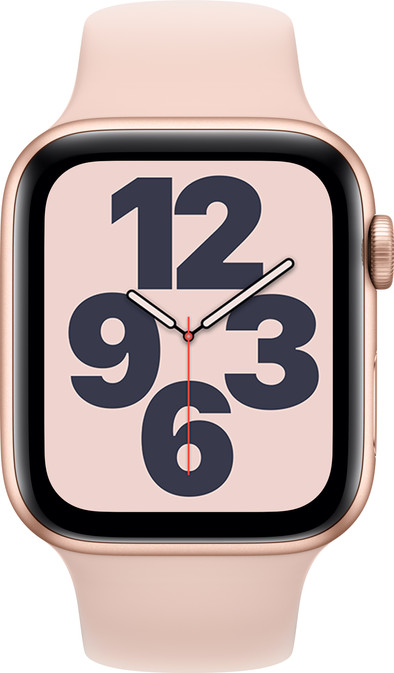 Le produit Apple Watch SE 44 mm Aluminium Or Rose Bracelet Sport Rose ne sera plus jamais disponible