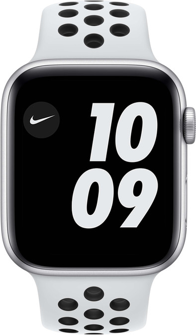 Le produit Apple Watch Nike SE 44 mm Aluminium Argent Bracelet Sport Blanc ne sera plus jamais disponible