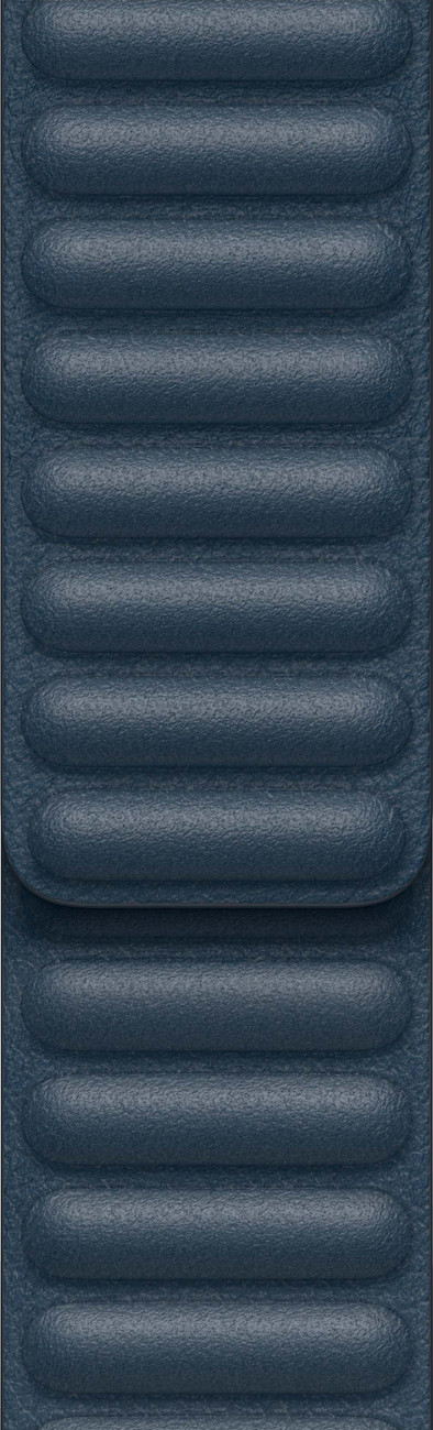 Apple Watch 42/44/45 mm Leather Link Horlogeband Baltisch Blauw - Medium/Large is nooit meer leverbaar