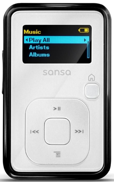 Sandisk Sansa Clip+ FM 4 GB Wit is nooit meer leverbaar