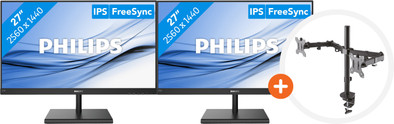 2x Philips 275E1S/00 + NewStar FPMA-D550DBLACK is nooit meer leverbaar